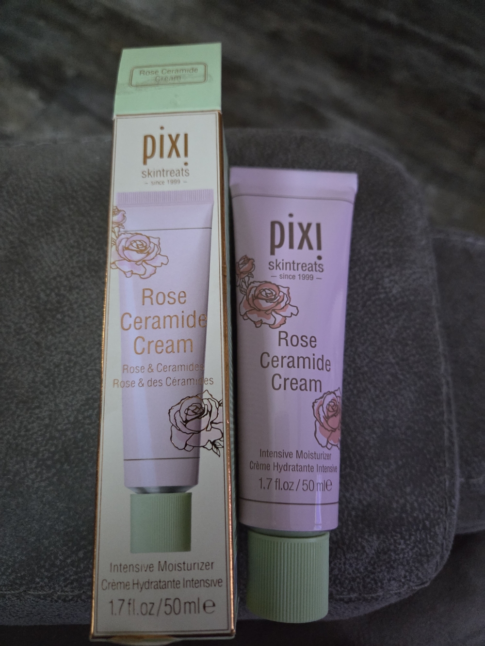 Pixi Rose Ceramide Cream - Light Pink Tube with Green Cap